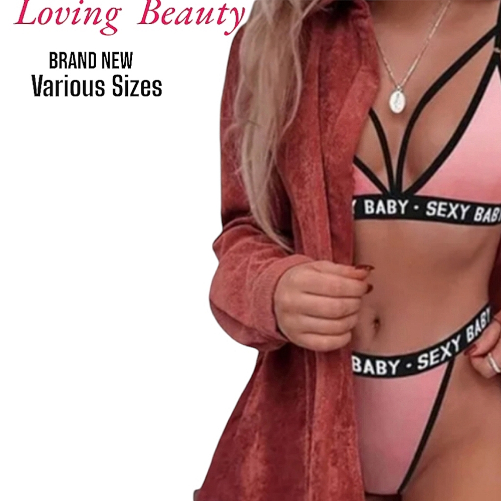 "SEXY BABY" Bra & Thong Set BRAND NEW/NEVER OPENED OR USED